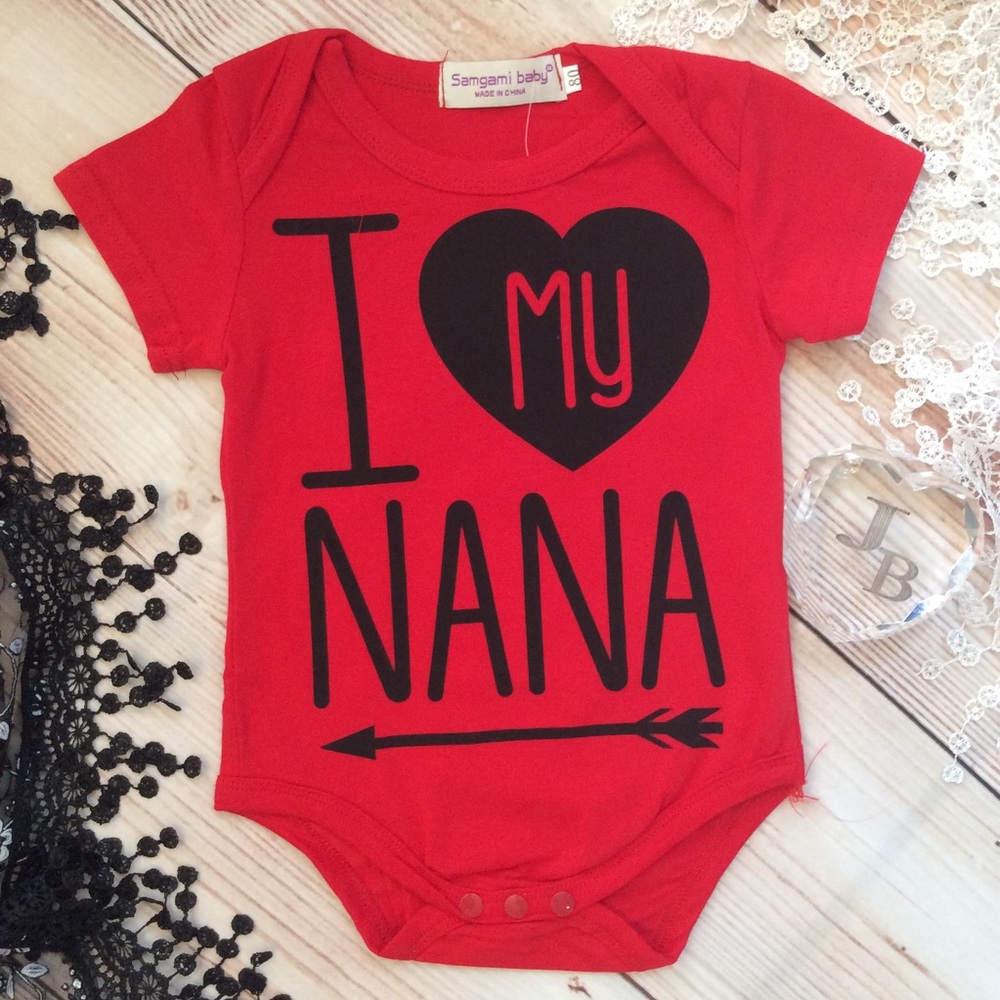 Boutique Baby Unisex I ❤️ my NANA onesie